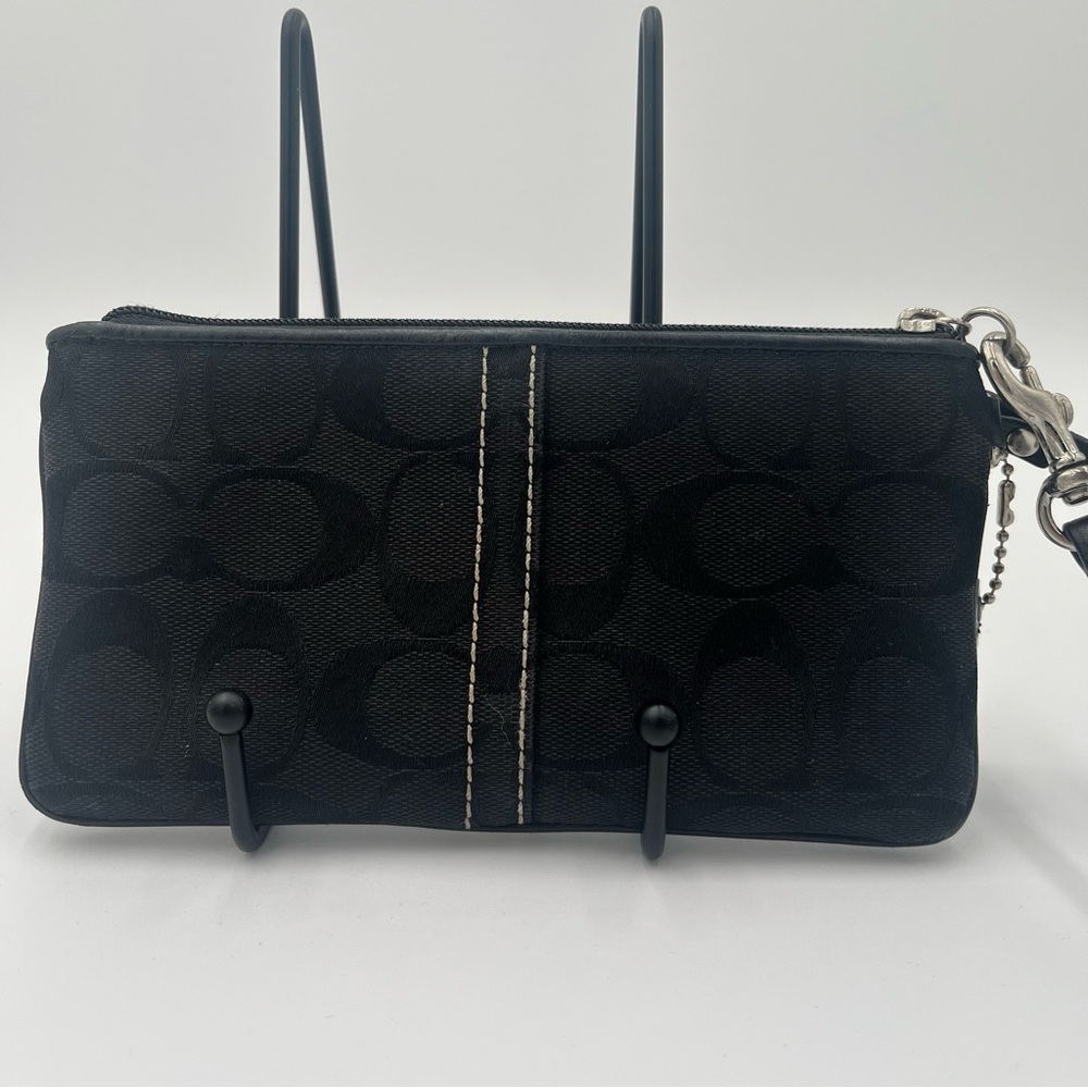Coach Black and Snake Women's Wristlet - Picture 5 of 5